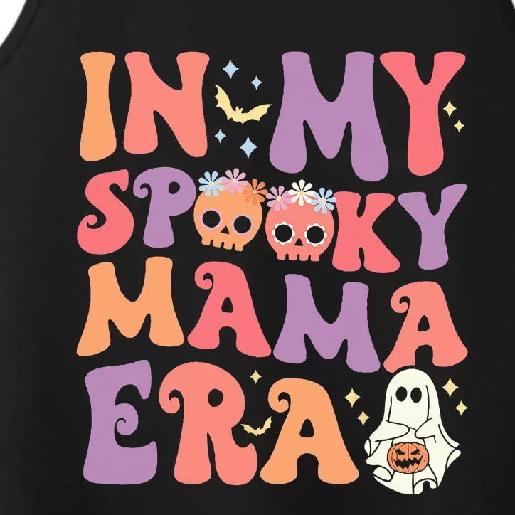 In My Spooky Mama Era Halloween Groovy Witchy Spooky Mom Performance Tank