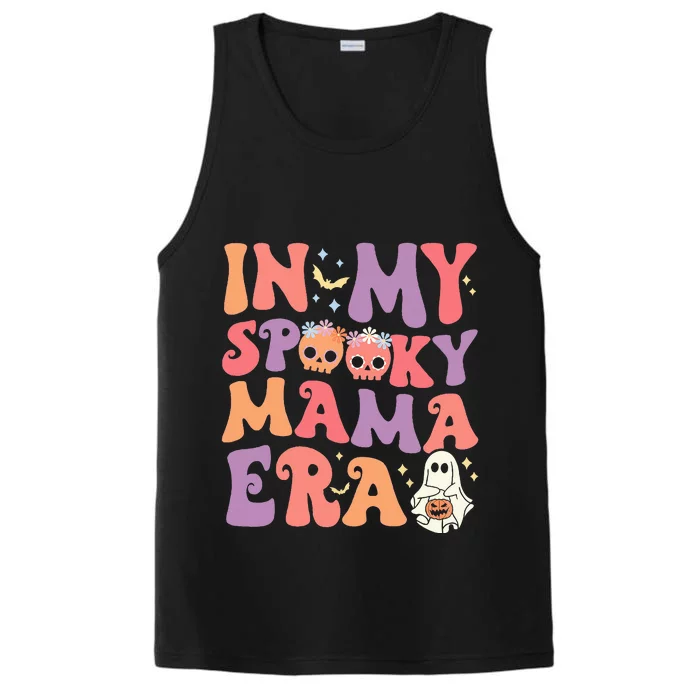 In My Spooky Mama Era Halloween Groovy Witchy Spooky Mom Performance Tank