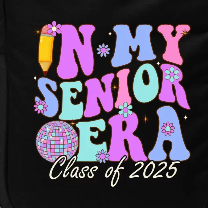 In My Senior Era Class Of 2025 Graduate Retro Groovy Gift Impact Tech Backpack