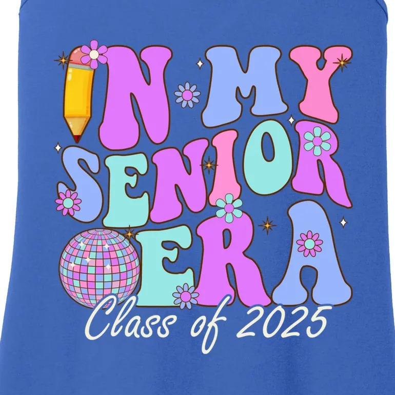 In My Senior Era Class Of 2025 Graduate Retro Groovy Gift Ladies Essential Tank