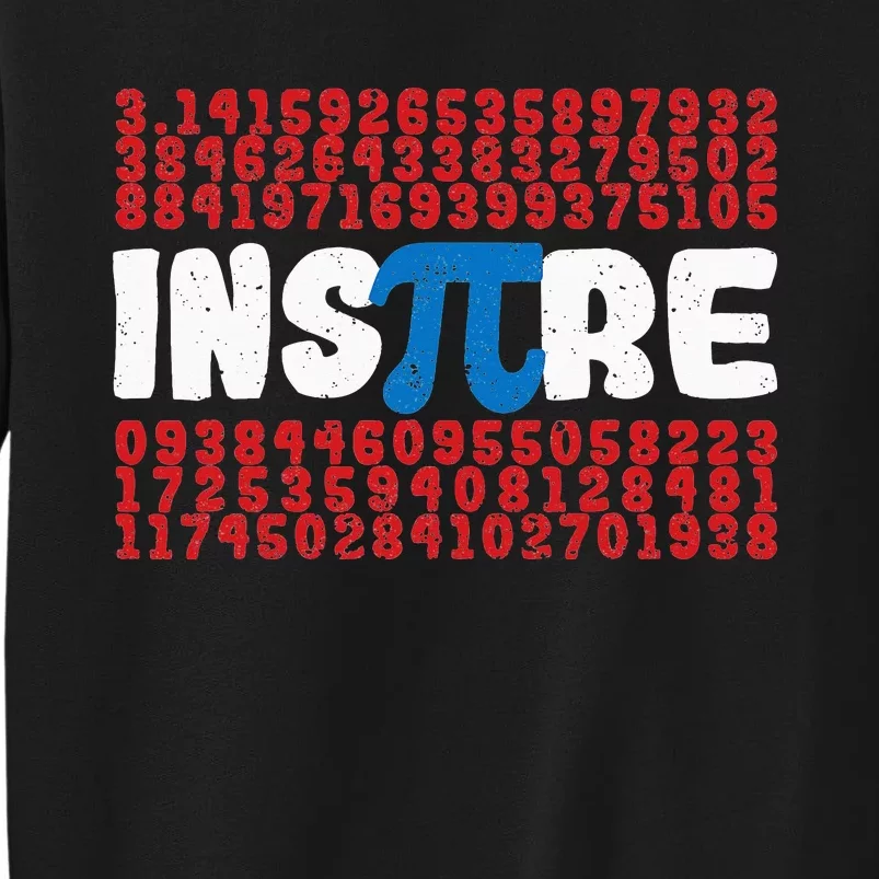 Inspire Math Superhero Pi Day Mathematics Teacher Nerd Geek Sweatshirt