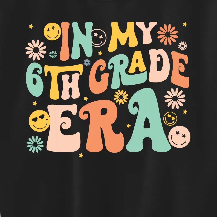 In My Sixth Grade Era Retro 6th Grade Back To School Kids Sweatshirt