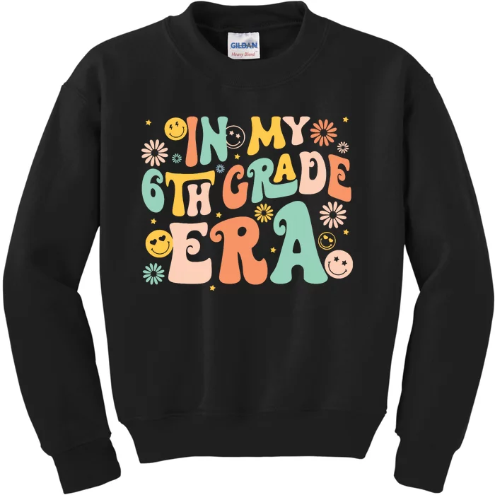 In My Sixth Grade Era Retro 6th Grade Back To School Kids Sweatshirt