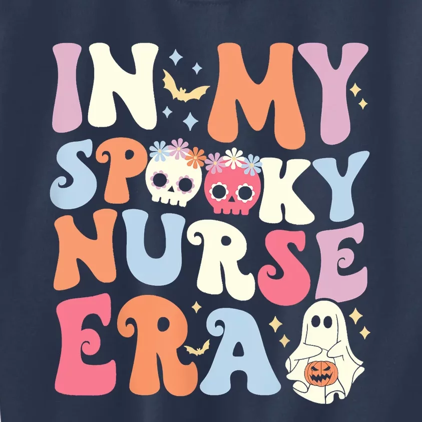 In My Spooky Nurse Era Halloween Groovy Witchy Spooky Nurse Kids Sweatshirt