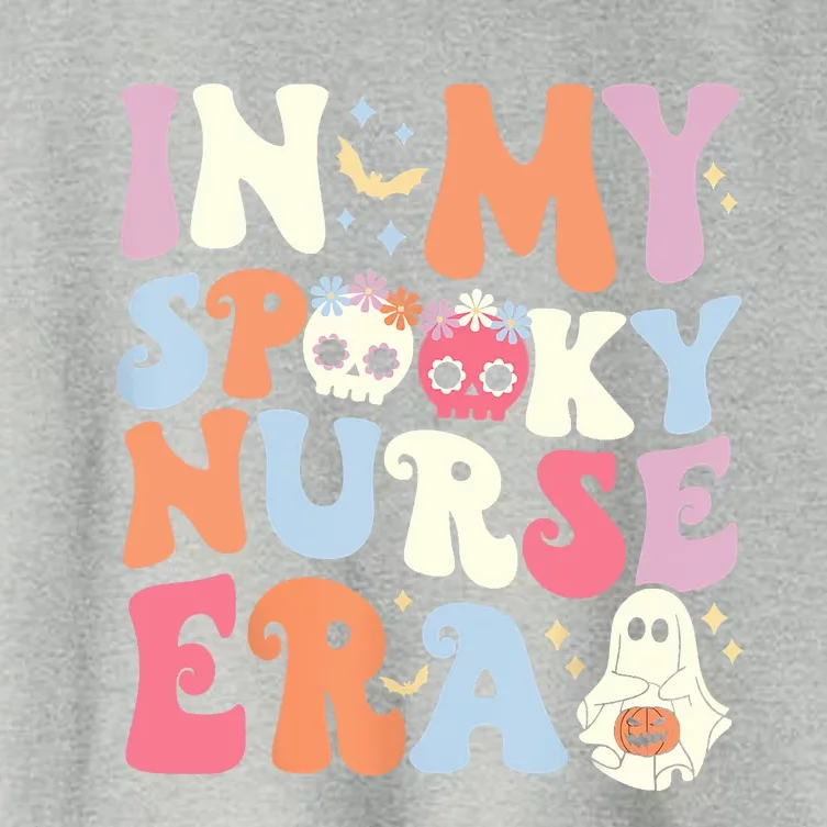 In My Spooky Nurse Era Halloween Groovy Witchy Spooky Nurse Women's Crop Top Tee