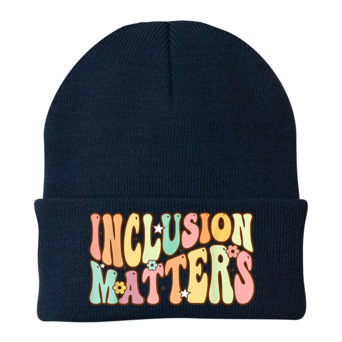 Inclusion Matters Special Education Autism Awareness Teacher Knit Cap Winter Beanie