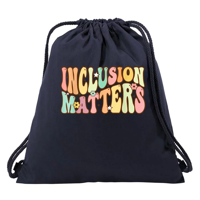 Inclusion Matters Special Education Autism Awareness Teacher Drawstring Bag