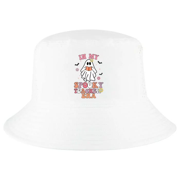 In My Spooky Teacher Era Groovy Hippie Retro Ghost Halloween Cool Comfort Performance Bucket Hat