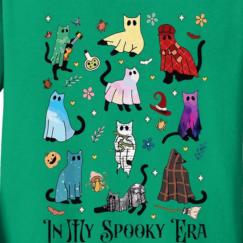 In My Spooky Era Cute Cat Halloween Tay Halloween Kids Long Sleeve Shirt