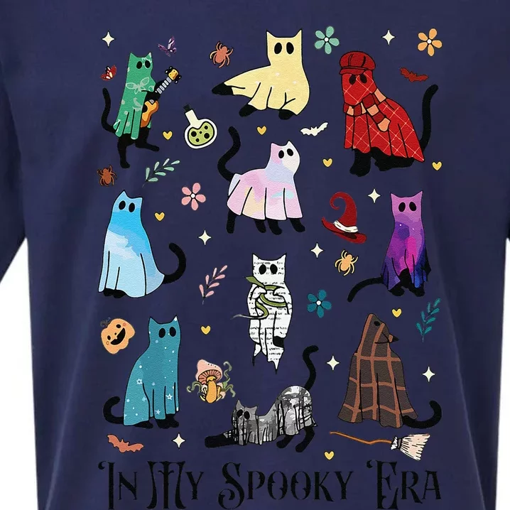 In My Spooky Era Cute Cat Halloween Tay Halloween Sueded Cloud Jersey T-Shirt