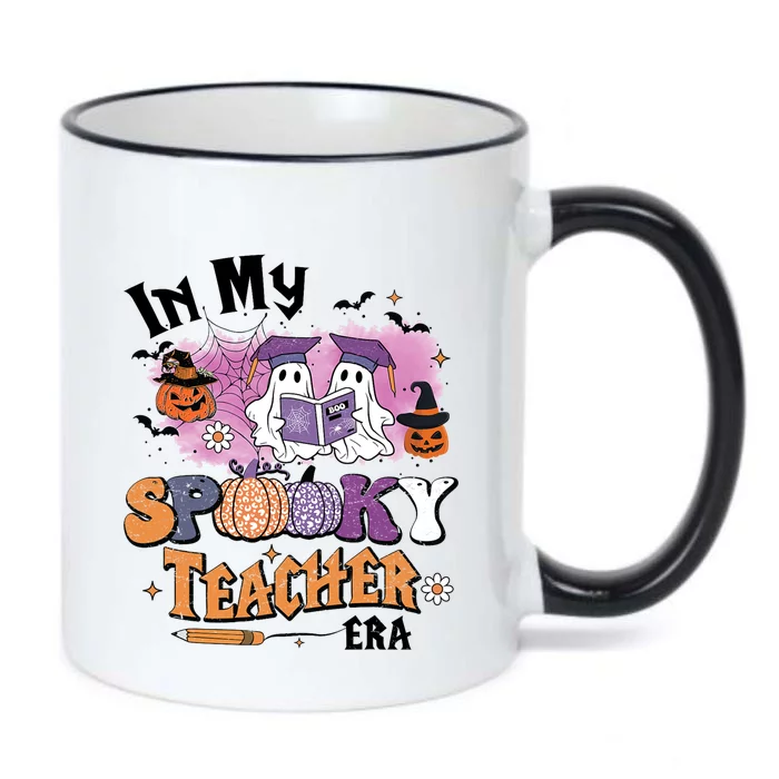 In My Spooky Teacher Era Retro Ghost Halloween Teachers Day Black Color Changing Mug