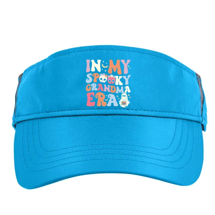 In My Spooky Grandma Era Halloween Groovy Witchy Grandma Meaningful Gift Adult Drive Performance Visor