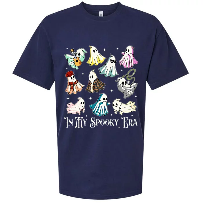 In My Spooky Era Music Lover Cute Ghost Halloween Costume Sueded Cloud Jersey T-Shirt