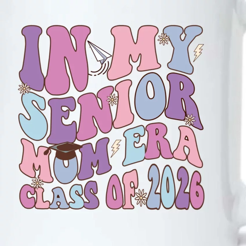 In My Senior Mom Era Class Of 2026 Graduation Groovy Gift Black Color Changing Mug