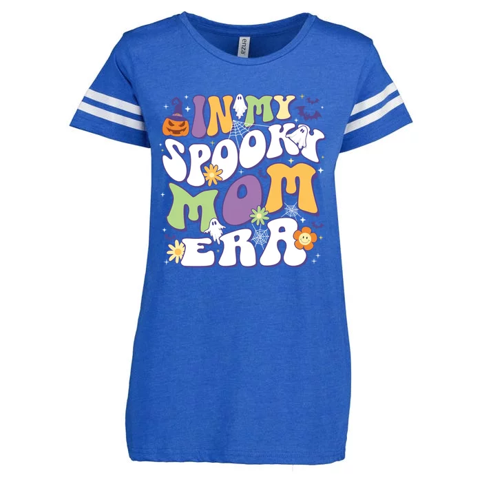 In My Spooky Mom Era Halloween Groovy Mama Retro Cute Gift Enza Ladies Jersey Football T-Shirt