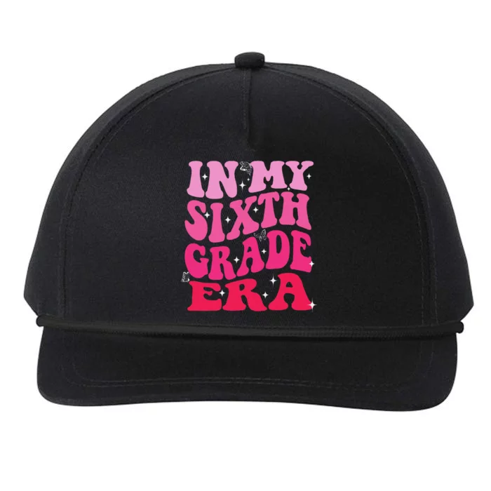 In My Sixth Grade Era Girl Back To School 6th Grade Era Snapback Five-Panel Rope Hat