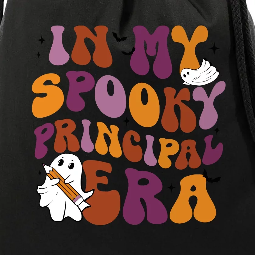 In My Spooky Principal Era Spooky Ghoul Boo Halloween Drawstring Bag