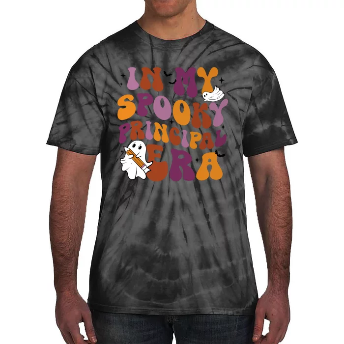 In My Spooky Principal Era Spooky Ghoul Boo Halloween Tie-Dye T-Shirt