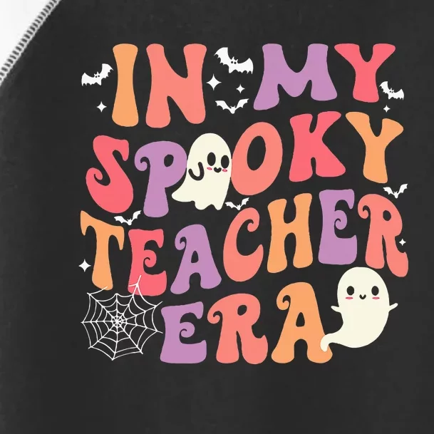 In My Spooky Teacher Era Ghost Halloween Retro Teachers Day Toddler Fine Jersey T-Shirt