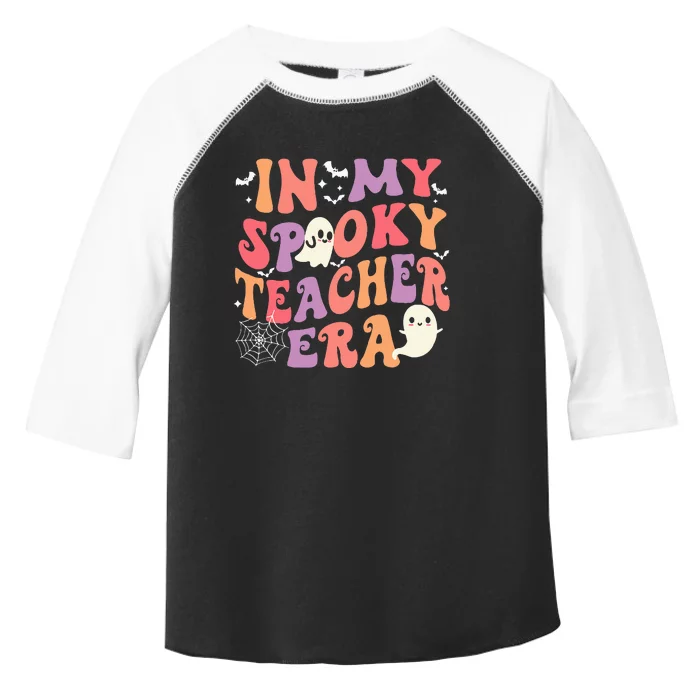 In My Spooky Teacher Era Ghost Halloween Retro Teachers Day Toddler Fine Jersey T-Shirt