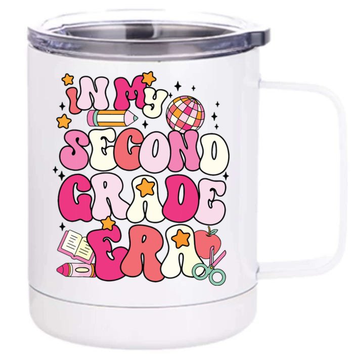 In My Second Grade Era Girl Back To School 2nd Grade Teacher Front & Back 12oz Stainless Steel Tumbler Cup