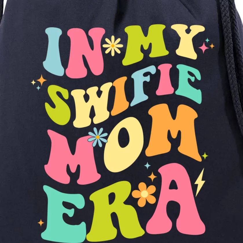 In My Swifie Mom Era Funny Gift Drawstring Bag