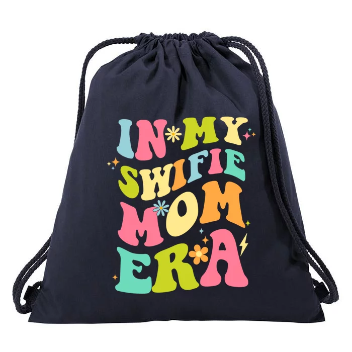 In My Swifie Mom Era Funny Gift Drawstring Bag