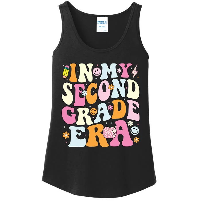 In My Second Grade Era 2nd Grade Girl Teacher Back To School Ladies Essential Tank