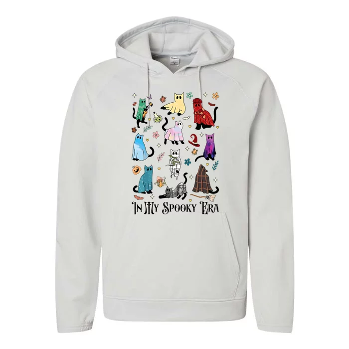 In My Spooky Era Cute Cat Halloween Tay Halloween Performance Fleece Hoodie