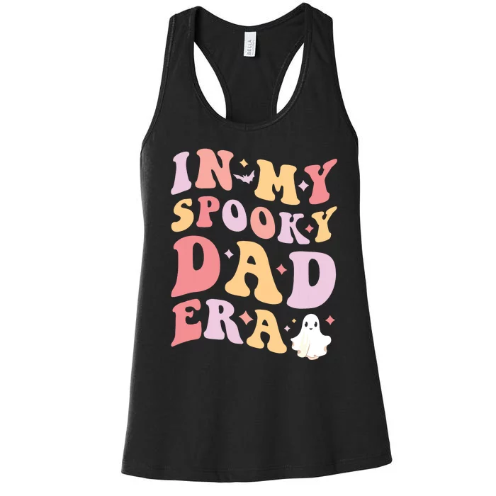 In My Spooky Dad Era Halloween Funny Father Women's Racerback Tank