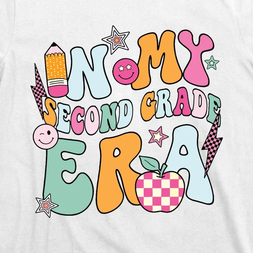 In My Second Grade Era Back To School Retro Groovy 2nd Grade T-Shirt