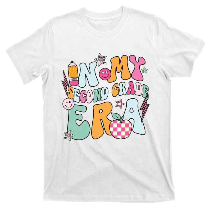 In My Second Grade Era Back To School Retro Groovy 2nd Grade T-Shirt