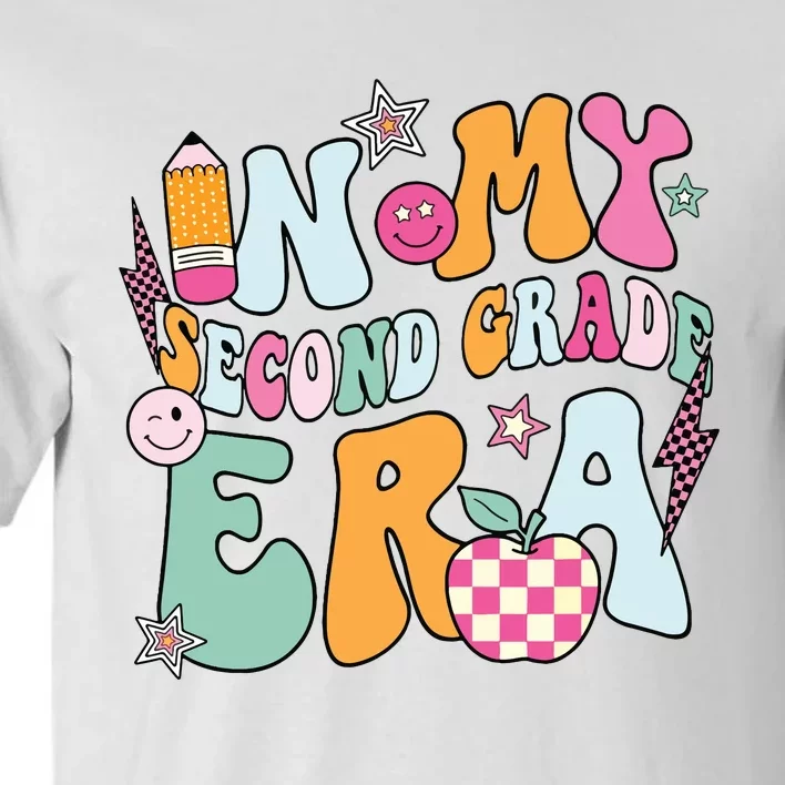 In My Second Grade Era Back To School Retro Groovy 2nd Grade Tall T-Shirt