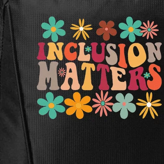 Inclusion Matters Special Ed Teacher Autism Awareness Retro City Backpack