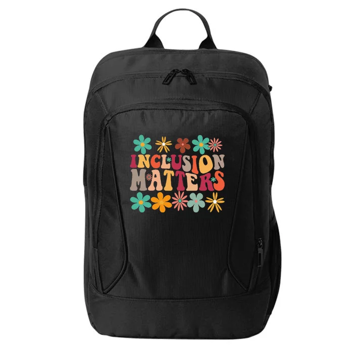 Inclusion Matters Special Ed Teacher Autism Awareness Retro City Backpack