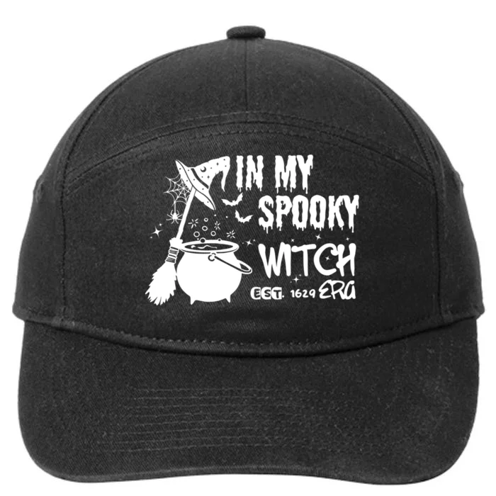 In My Spooky Witch Era Funny Halloween 7-Panel Snapback Hat