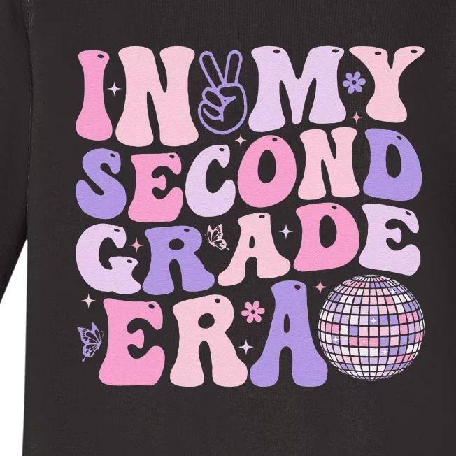 In My Second Grade Era Back To School Teacher Gift Baby Long Sleeve Bodysuit