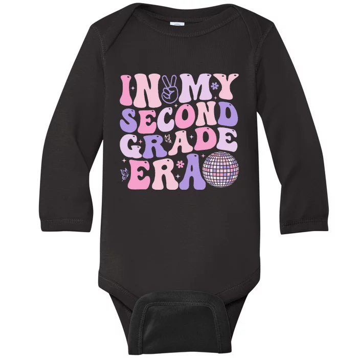 In My Second Grade Era Back To School Teacher Gift Baby Long Sleeve Bodysuit