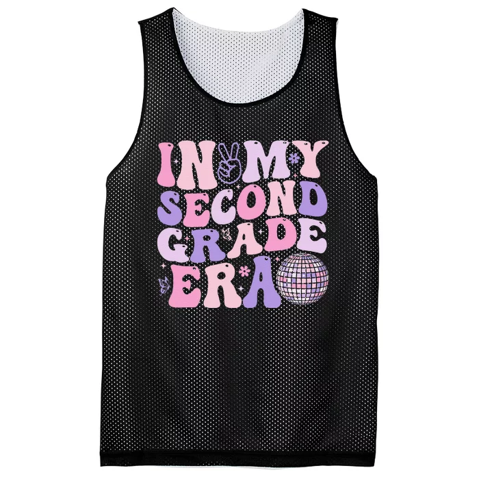 In My Second Grade Era Back To School Teacher Gift Mesh Reversible Basketball Jersey Tank