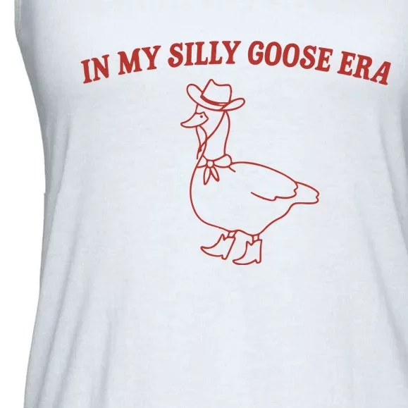 In My Silly Goose Era Silly Goose Ladies Essential Flowy Tank