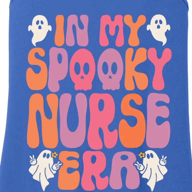 In My Spooky Nurse Era Groovy Retro Spooky Nurse Halloween Cute Gift Ladies Essential Tank