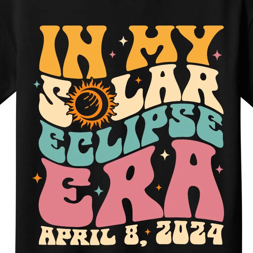 In My Solar Eclipse Era April 8th 2024 Astronomy Kids T-Shirt