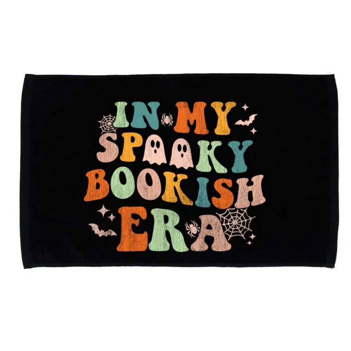 In My Spooky Boooookish Era Ghost Reading Books Halloween Cute Gift Microfiber Hand Towel