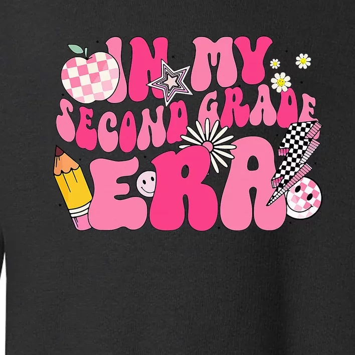 In My Second Grade Era Back To School 2nd Grade Retro Groovy Toddler Sweatshirt