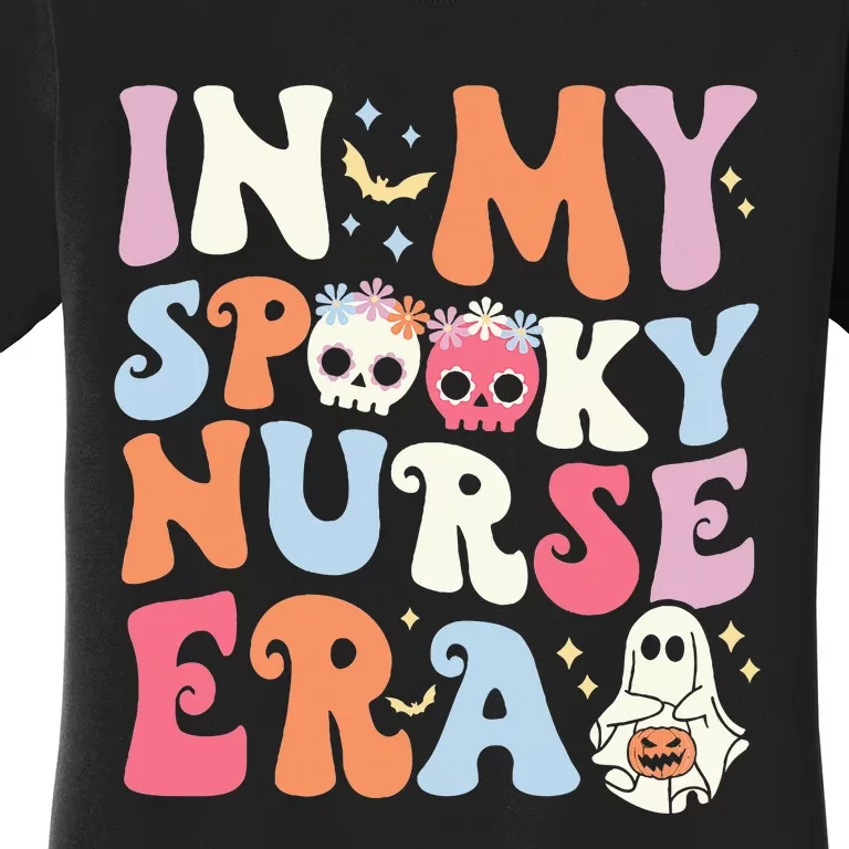 In My Spooky Nurse Era Halloween Groovy Witchy Spooky Nurse Women's T-Shirt