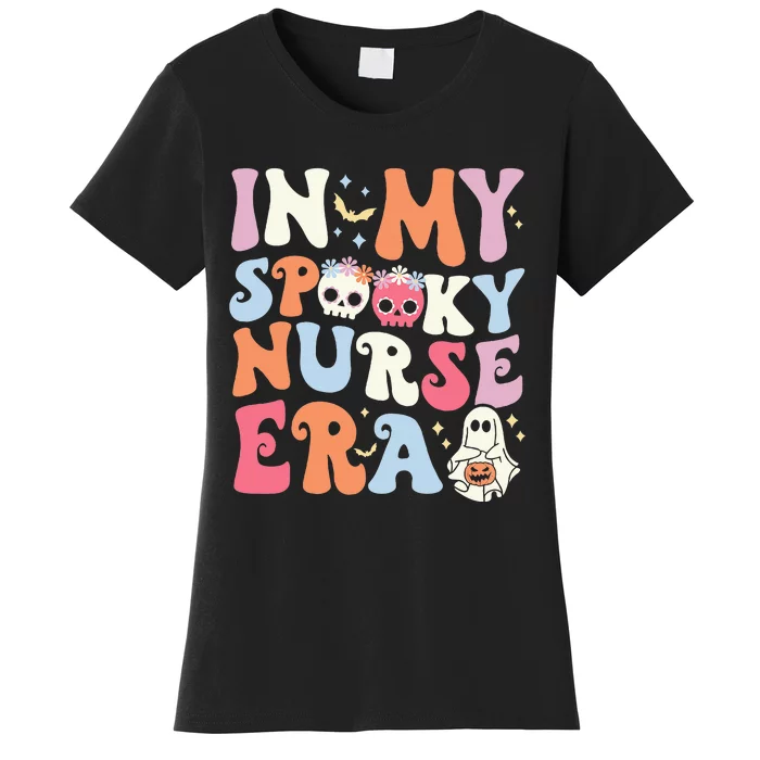 In My Spooky Nurse Era Halloween Groovy Witchy Spooky Nurse Women's T-Shirt