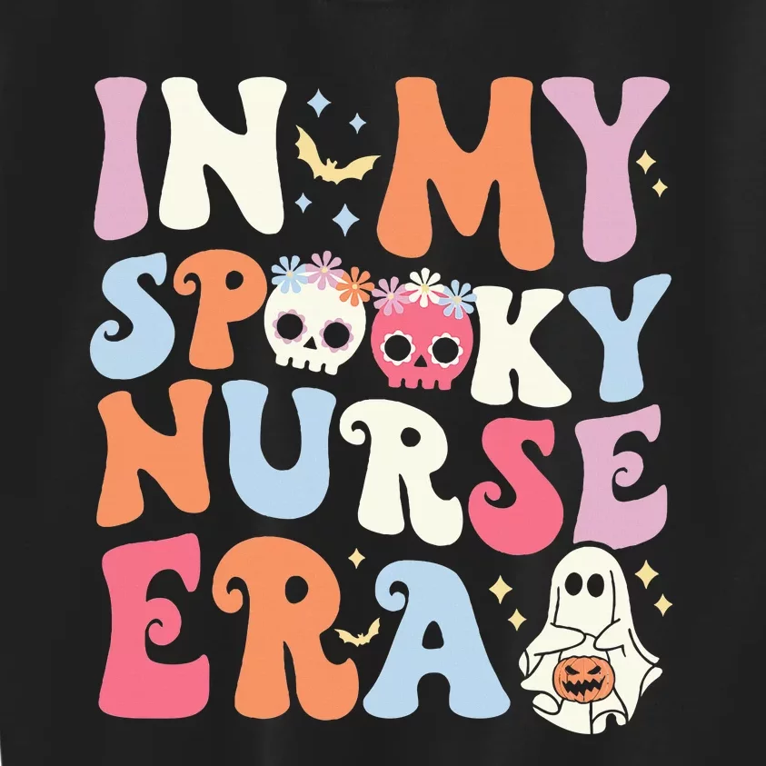 In My Spooky Nurse Era Halloween Groovy Witchy Spooky Nurse Kids Sweatshirt