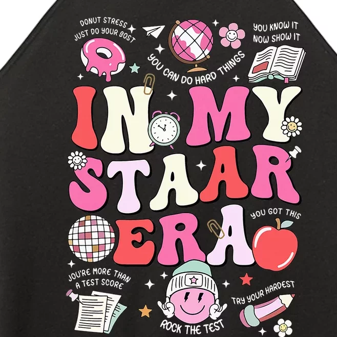 In My Staar Era Motivational Testing Test Day Funny Teacher Women’s Perfect Tri Rocker Tank