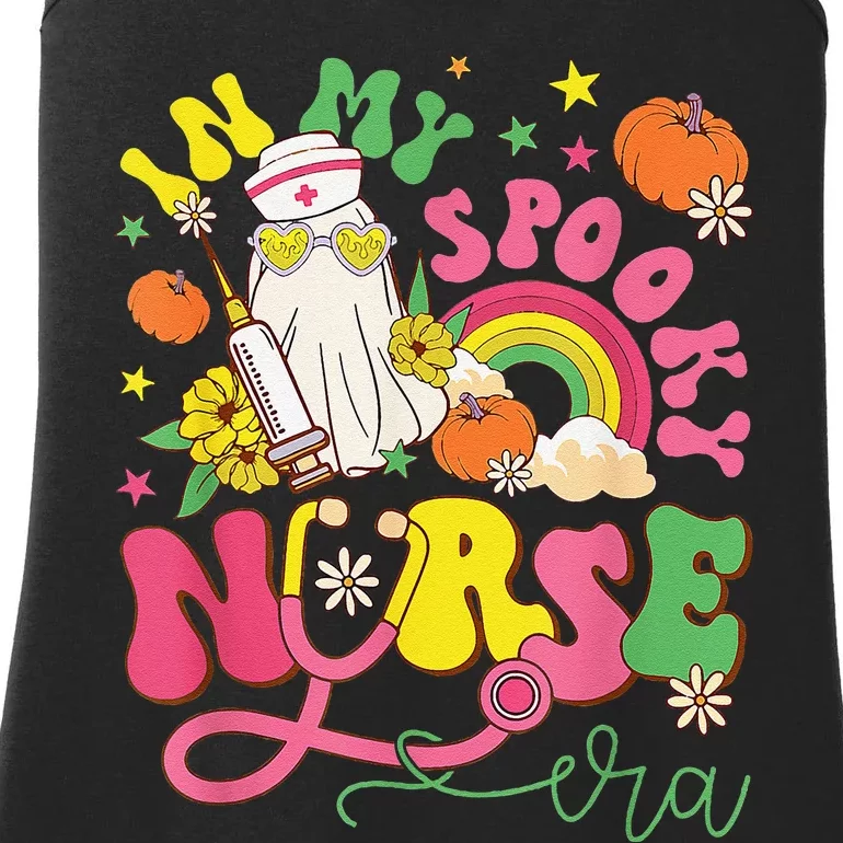 In My Spooky Nurse Era Nicu Funny Halloween Ghost Pumpkin Ladies Essential Tank