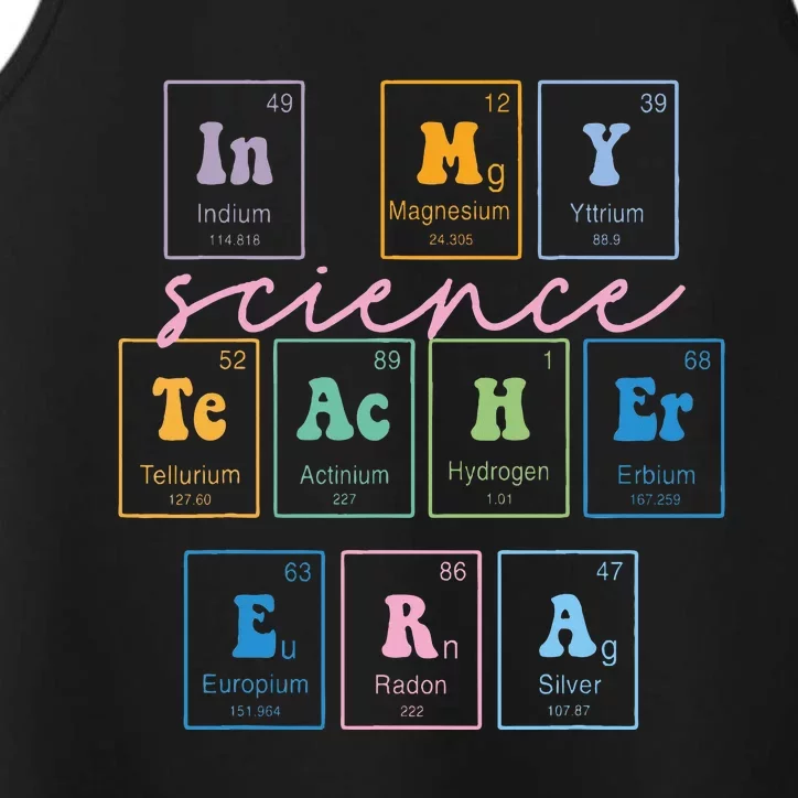 In My Science Teacher Era Funny Science Teacher Performance Tank